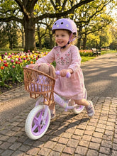 Load image into Gallery viewer, Wicker bicycle basket for dolls, doll's basket for scooter, bike basket, scooter basket, dolls carrier,