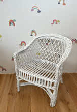 Load image into Gallery viewer, Wicker chair, rattan chair, toddler chair, kids chair, wicker armchair, child chair, child wicker furniture, baby armchair,