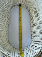 Load image into Gallery viewer, Personalised Cream Tall Wicker Dolls Stroller, Dolls Pram And Cradle Set