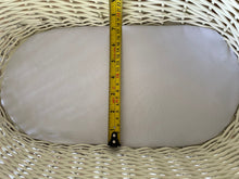 Load image into Gallery viewer, Personalised Cream Tall Wicker Dolls Stroller, Dolls Pram And Cradle Set