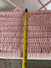 Load image into Gallery viewer, Wicker bookcase, wicker shelf, wicker cabinet, wicker bedside cabinet, wicker furniture, kids furniture, Pink wicker shelving unit