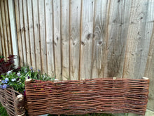 Load image into Gallery viewer, Wicker fencing panel, wicker fence, rattan fence, wicker palisades, hand woven fence, wooden fence, edge, palisade,