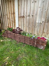 Load image into Gallery viewer, Wicker fencing panel, wicker fence, rattan fence, wicker palisades, hand woven fence, wooden fence, edge, palisade,