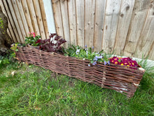 Load image into Gallery viewer, Wicker fencing panel, wicker fence, rattan fence, wicker palisades, hand woven fence, wooden fence, edge, palisade,