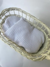 Load image into Gallery viewer, Simple Wicker Pram, Dolls Pram, Wicker Doll Pram UK, Baby Doll pram, Pram Toy, Wooden Pram, Wicker Pram, Cream