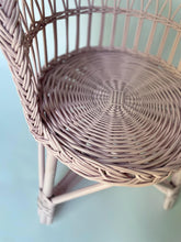 Load image into Gallery viewer, Wicker kids chair, rattan chair, toddler chair, kids chair, wicker armchair, child chair, child wicker furniture, baby armchair, Light pink