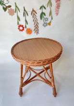 Load image into Gallery viewer, Wicker table, children's table, toddler's table, kids' table, playroom furniture, kids room decor