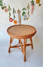 Load image into Gallery viewer, Wicker table, children's table, toddler's table, kids' table, playroom furniture, kids room decor