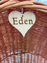 Load image into Gallery viewer, Wicker bicycle basket for dolls, doll's basket for scooter, bike basket, scooter basket, dolls carrier,