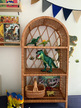 Load image into Gallery viewer, Wicker bookcase wicker shelf wicker cabinet kids interior