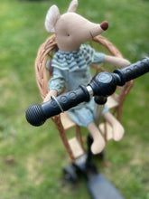 Load image into Gallery viewer, Wicker bicycle basket for dolls, doll's basket for scooter, bike basket, scooter basket, dolls carrier,