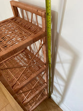 Load image into Gallery viewer, Wicker bookcase, wicker shelf, wicker cabinet, wicker furniture, kids wicker shelf, bedside cabinet, rattan cabinet, bedside cabinet,