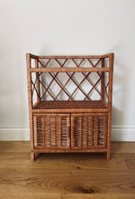 Load image into Gallery viewer, Wicker shelf, wicker cabinet, wicker furniture, kids wicker shelf, bedside cabinet, rattan cabinet, bedside cabinet,