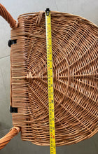 Load image into Gallery viewer, Wicker shop trolley | adult shopping basket | shopping trolley | wicker shopping cart | rattan shop trolley | willow shopping basket
