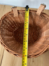 Load image into Gallery viewer, Wicker shop trolley | adult shopping basket | shopping trolley | wicker shopping cart | rattan shop trolley | willow shopping basket
