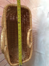 Load image into Gallery viewer, Wicker bag, large wicker bag, rattan bag, shopping bag, shopping wicker bag, eco friendly product.
