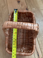 Load image into Gallery viewer, Flower girl basket, flower girl wicker basket, Easter basket, Wedding basket, wicker basket, flower basket, sensory basket, small
