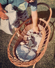 Load image into Gallery viewer, Wicker Pram simple, dolls pram, wicker doll pram UK, baby doll pram, pram toy, wooden pram, baby pram, wicker dolls pram, natural
