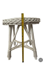Load image into Gallery viewer, Wicker table, rattan table, wicker table, kids table, nursery table, round table, Painted
