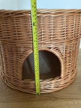Load image into Gallery viewer, Luxury Cat bed, wicker cat bed with cushion, rattan cat bed, cat bed
