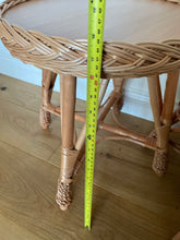 Load image into Gallery viewer, Wicker table and chair set, rattan table set, rattan chair, kids wicker table set, wicker set, rattan set, WHITE
