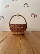 Load image into Gallery viewer, Flower girl basket, flower girl wicker basket, Easter basket, Wedding basket, wicker basket, rattan basket, flower basket,

