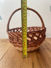 Load image into Gallery viewer, Flower girl basket, flower girl wicker basket, Easter basket, Wedding basket, wicker basket, rattan basket, flower basket,
