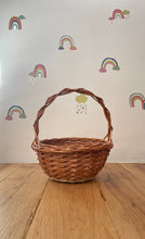 Load image into Gallery viewer, Personalised basket, flower girl basket, Easter basket, egg hunt basket, Wedding basket, wicker basket, rattan basket, flower basket,
