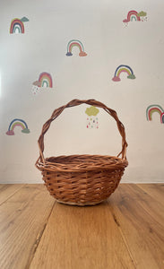 Personalised basket, flower girl basket, Easter basket, egg hunt basket, Wedding basket, wicker basket, rattan basket, flower basket,