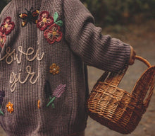 Load image into Gallery viewer, Easter basket, bunny basket, kids basket, basket with ears, egg hunting basket, rattan basket, bunny wicker basket,
