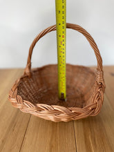Load image into Gallery viewer, Personalised basket, flower basket, flower girl wicker basket, Easter basket, Wedding basket, wicker basket, rattan basket, egg hunt basket,
