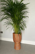 Load image into Gallery viewer, Wicker plant pot with base, Wicker flower pot, XL
