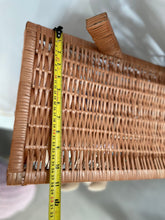 Load image into Gallery viewer, Wicker dolls house, wicker book shelf, wicker cabinet, wicker shelf, wicker Barbie house, wicker bookcase
