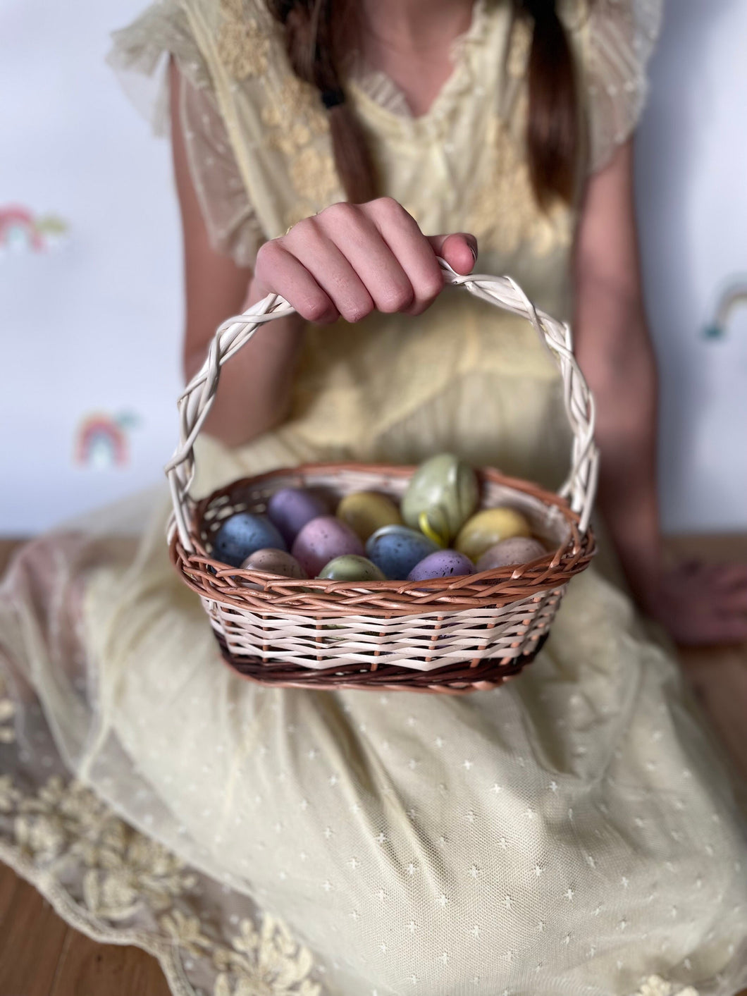 Easter basket, Flower girl basket, flower girl wicker basket, , Wedding basket, wicker basket, rattan basket, flower basket, sensory basket
