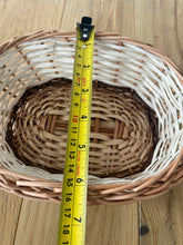 Load image into Gallery viewer, Easter basket, Flower girl basket, flower girl wicker basket, , Wedding basket, wicker basket, rattan basket, flower basket, sensory basket
