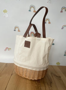 Wicker Bag, rattan bag, Beach bag, Holiday bag.