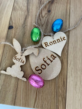 Load image into Gallery viewer, Personalised name tag, wooden tag, nametag
