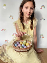Load image into Gallery viewer, Easter basket, Flower girl basket, flower girl wicker basket, , Wedding basket, wicker basket, rattan basket, flower basket, sensory basket
