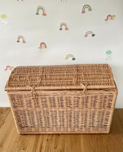Load image into Gallery viewer, STORAGE basket XLARGE 70 cm, toy storage, storage basket, storage wicker basket kids room, basket with lid, rattan basket, wicker basket

