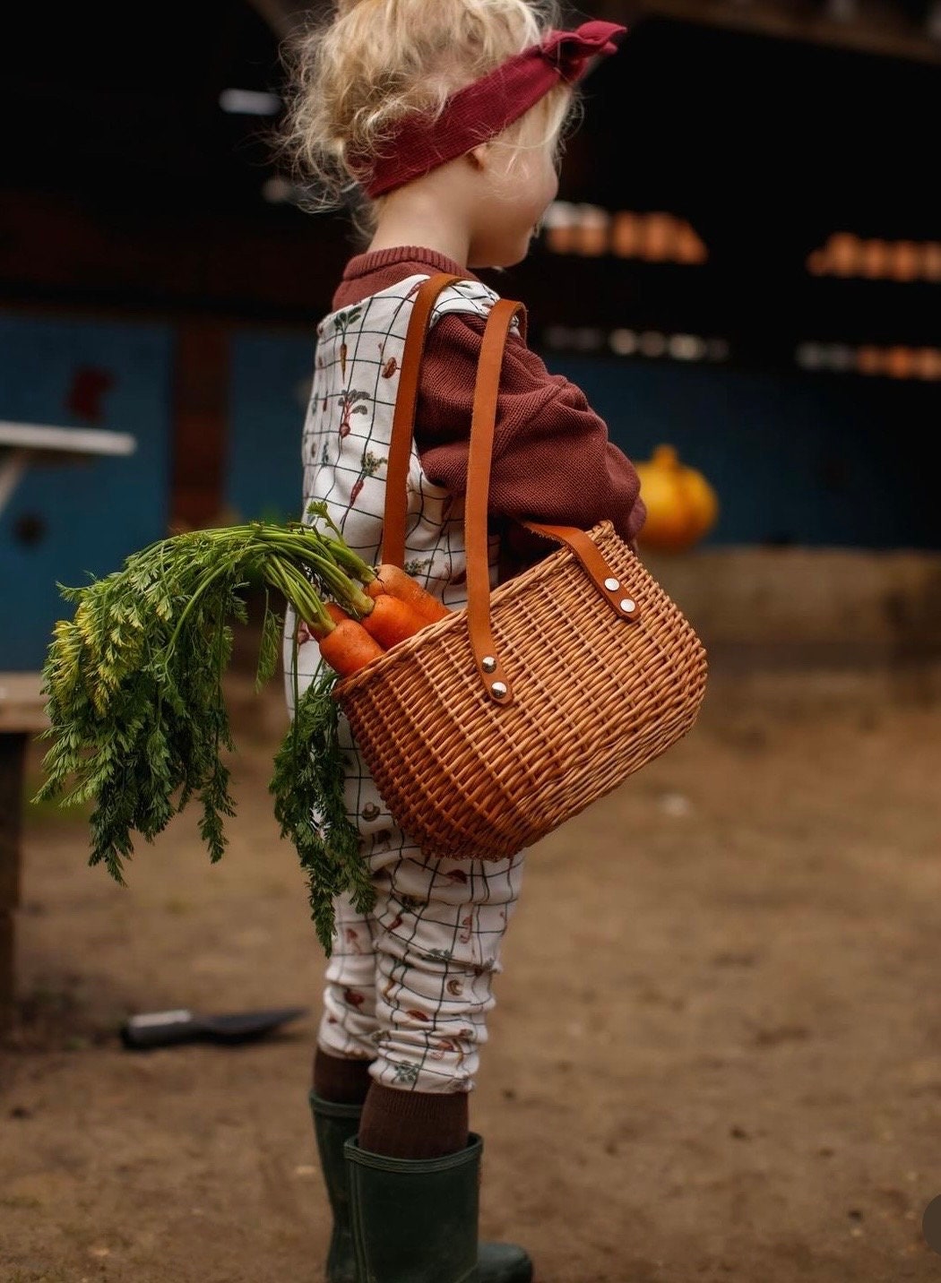 Wicker bag,  toddler wicker bag, kids bag, sholuler wicker bag, small wicker bag