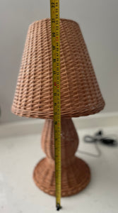 Beautiful wicker lamp, table lamp, willow lamp, Large