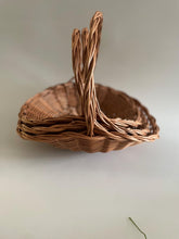 Load image into Gallery viewer, Wicker basket with handle, display basket, fruit basket, vegetable basket.
