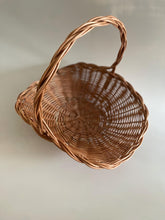 Load image into Gallery viewer, Wicker basket with handle, display basket, fruit basket, vegetable basket.
