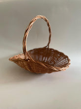 Load image into Gallery viewer, Wicker basket with handle, display basket, fruit basket, vegetable basket.
