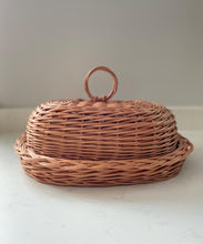 Load image into Gallery viewer, Bread basket with lid, Bread storage, wicker bread storage, wicker bread storage, Wicker bread basket, bread storage
