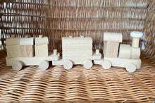 Load image into Gallery viewer, Wooden train with blocks, wooden toy,
