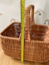 Load image into Gallery viewer, beautiful wicker basket, shopping basker, flower basket, harvest basket
