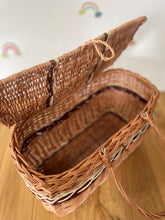 Load image into Gallery viewer, Wicker bag, shopping basket, wicker basket with lid,
