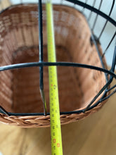 Load image into Gallery viewer, Beautiful made bicycle wicker basket for cat or small dog, handlebars basket, front bike basket, bicycle basket, bike basket, pet basket
