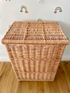 Large laundry basket, wicker basket, storage basket,